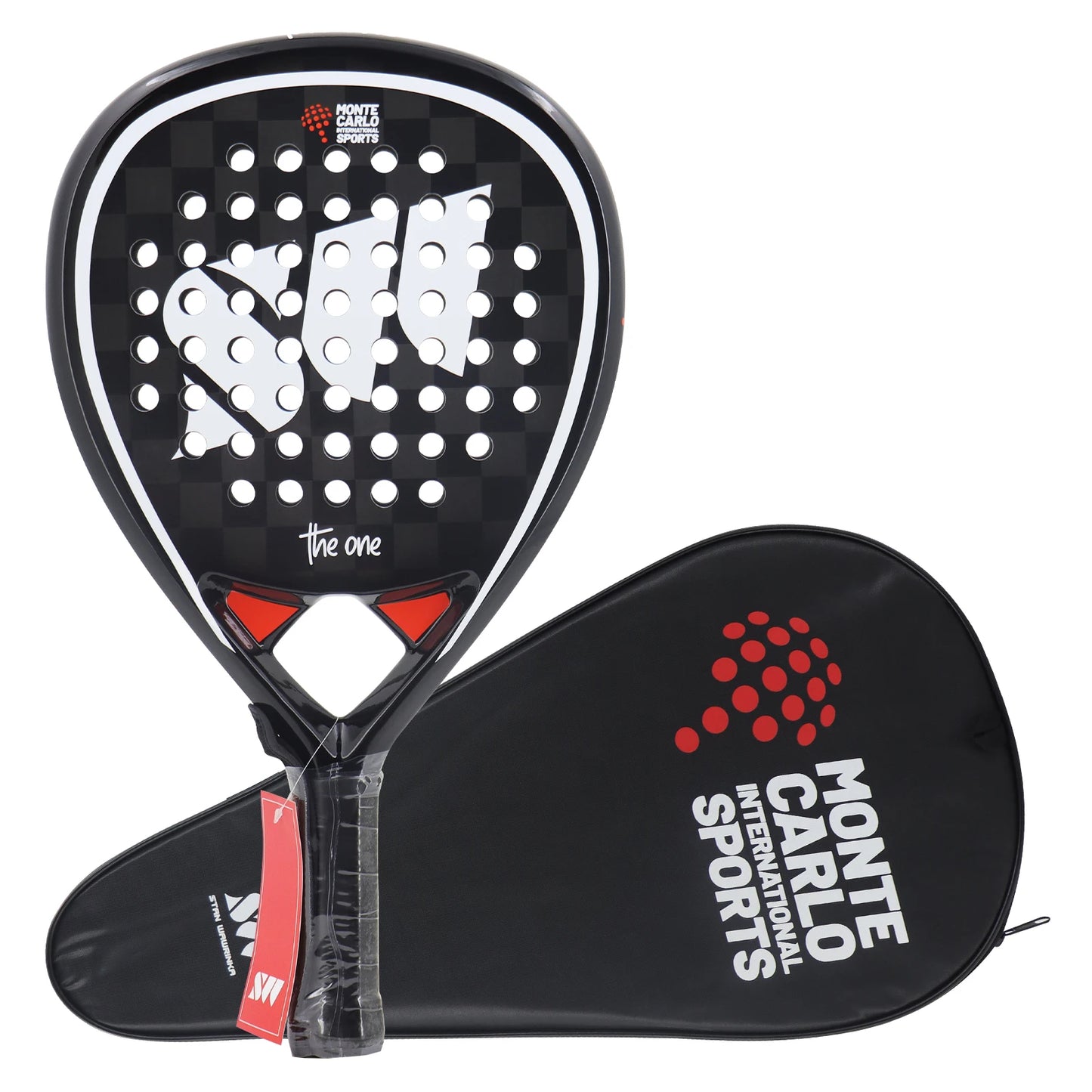 Padel Racket 2022 Carbon Fiber Soft EVA Surface High Balance Diamond Shape Sports Racket for Advanced Players Paddle