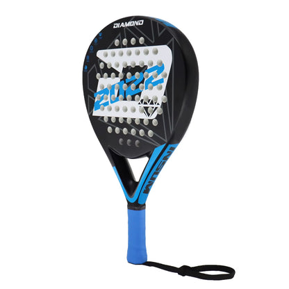 Padel Racket 2022 Carbon Fiber Soft EVA Surface High Balance Diamond Shape Sports Racket for Advanced Players Paddle