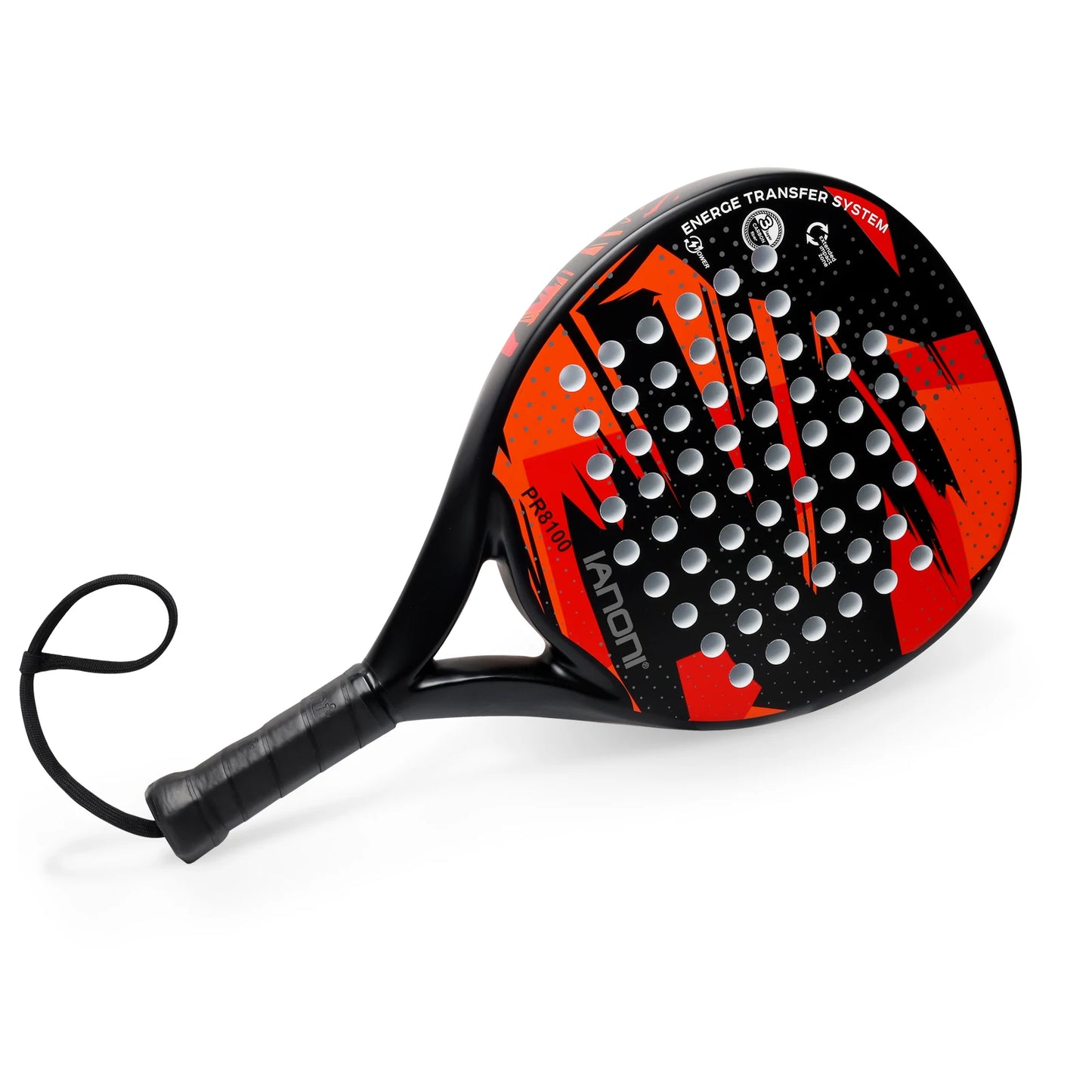 Padel Racket Carbon Fiber Surface with EVA Memory Flex Foam Core Padel Tennis Racquets Lightweight